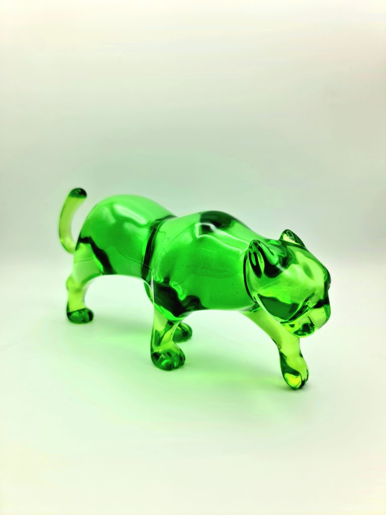 Cristal Green pantera – 30 cm