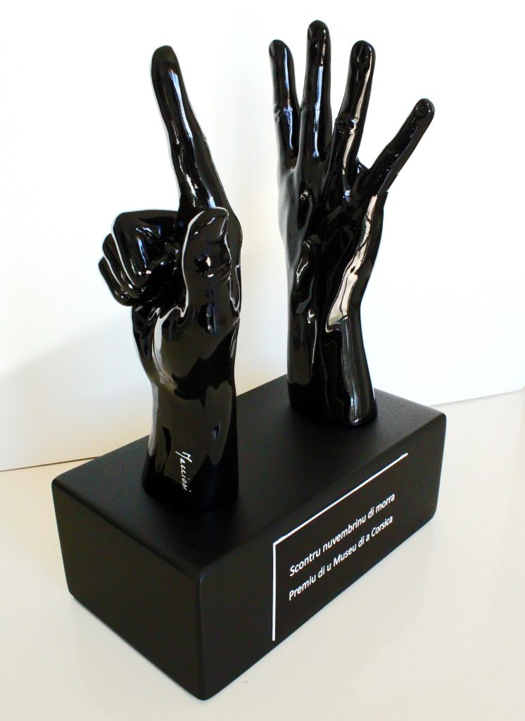 Sculpture Morra – Commande publique – 40 cm – Musée de la Corse – 2017